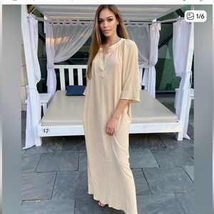 COTE PRIVEE resort kaftan 100% cotton